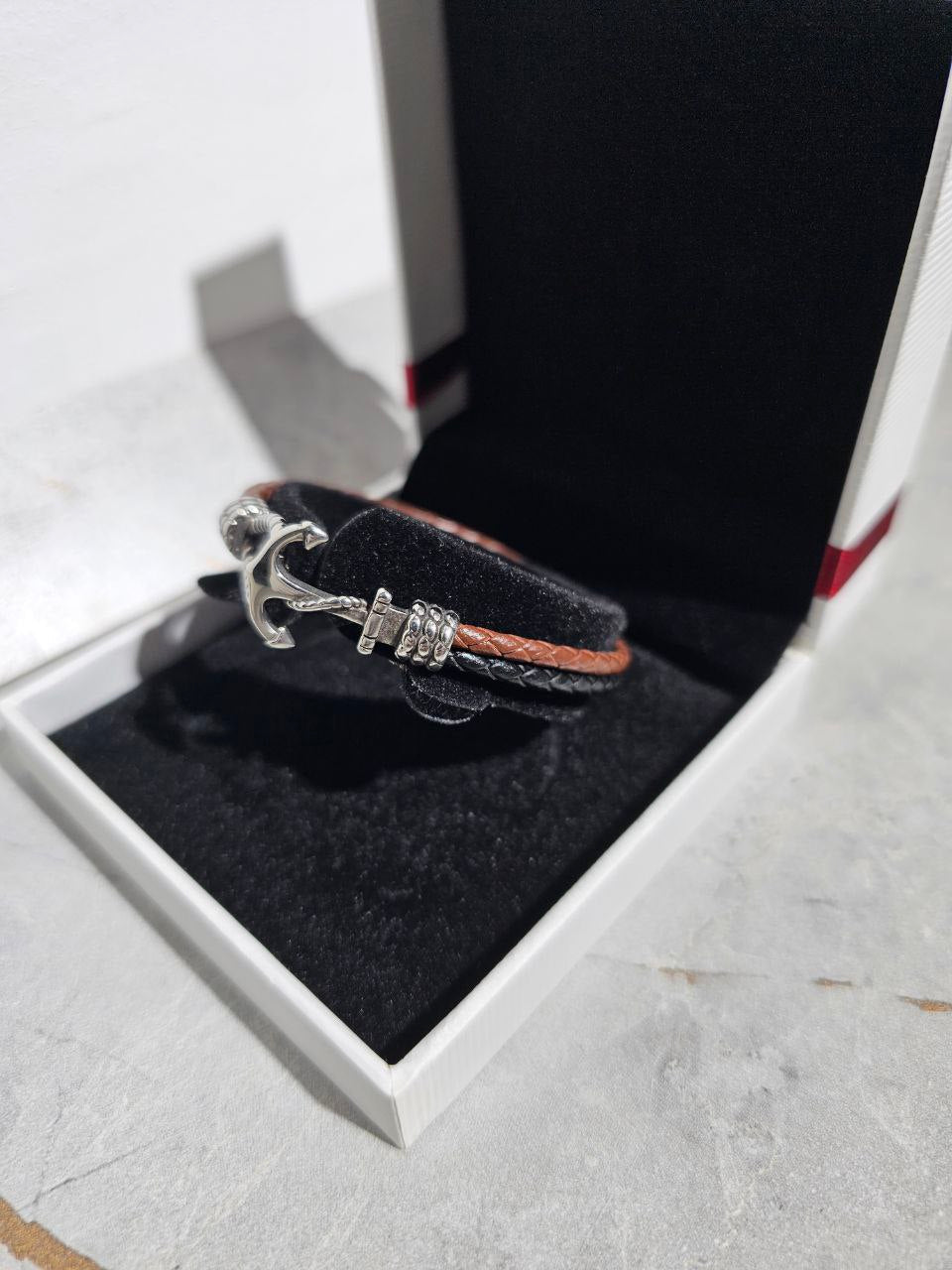 Bracelet homme cuir ANCRE ⚓️