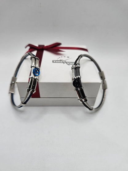 Bracelet homme câble ANCRE ⚓️ acier