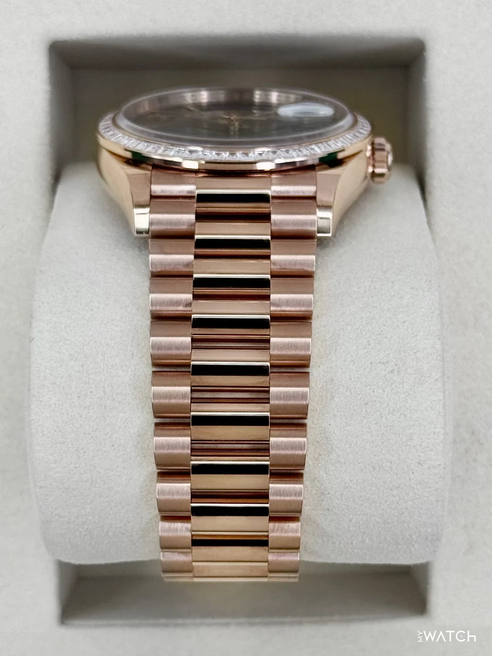 Rolex Day-Date 36mm 128395TBR Presidential Rose Gold Green Dial