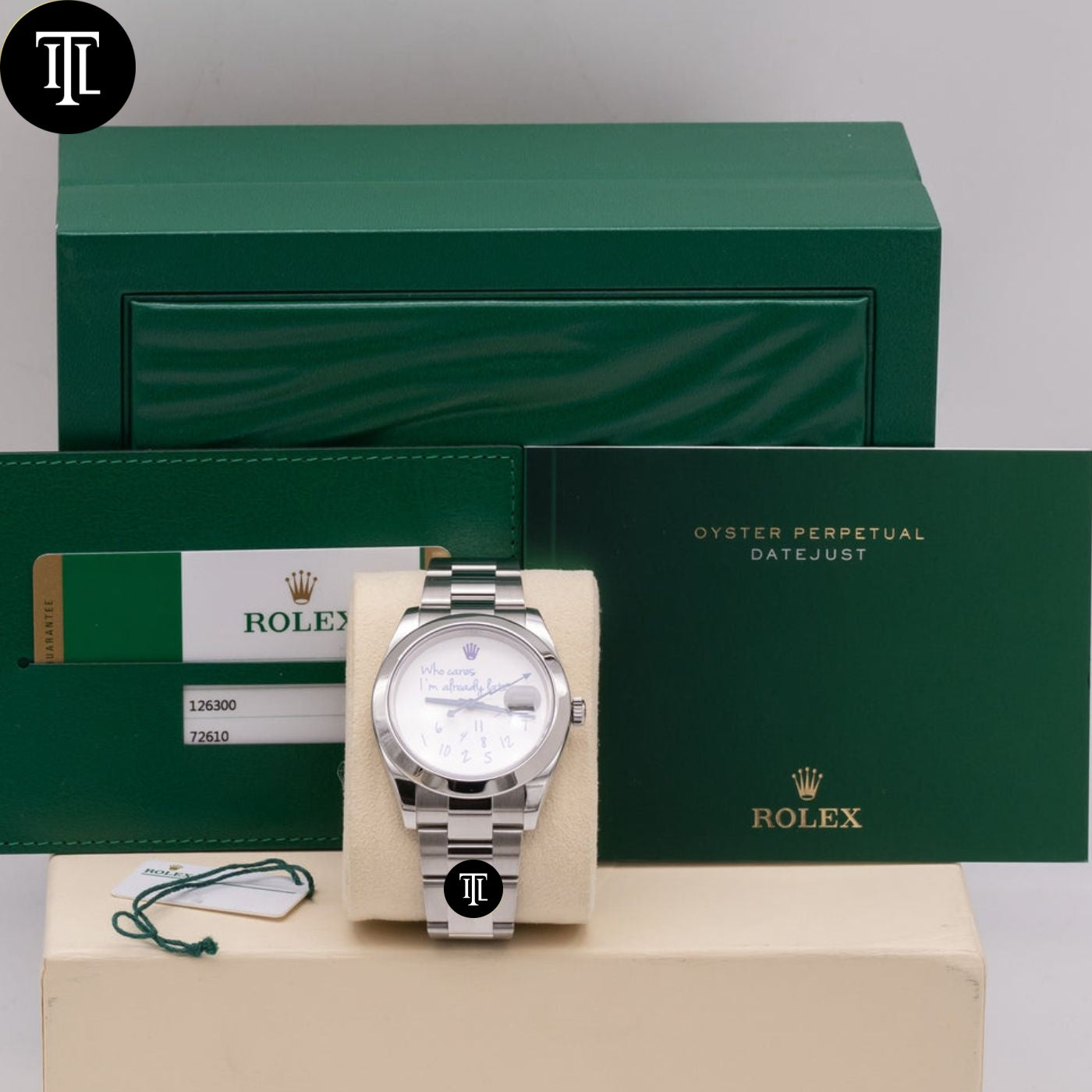 Rolex Datejust 41 , Who cares I‘m already late Dial