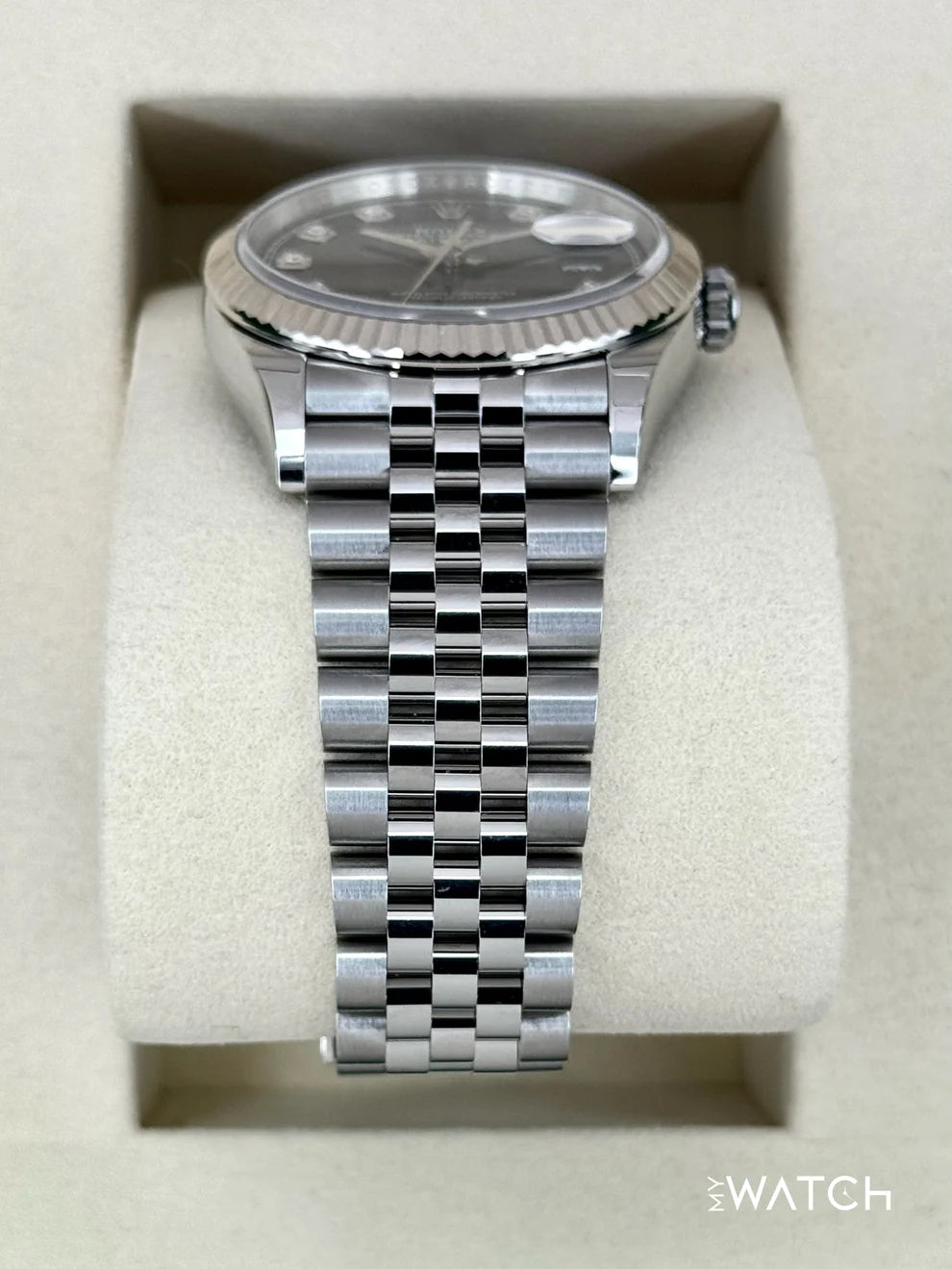 Rolex Datejust 36mm Jubilee Black Diamond Dial