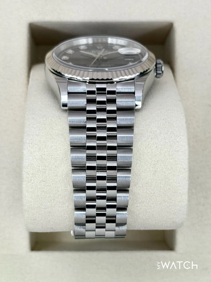 Rolex Datejust 36mm Jubilee Black Diamond Dial