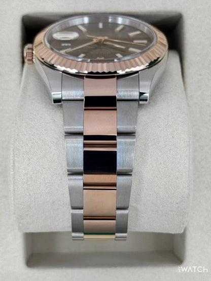 Rolex Datejust 41mm Two-Tone Oyster Chocolate Dial