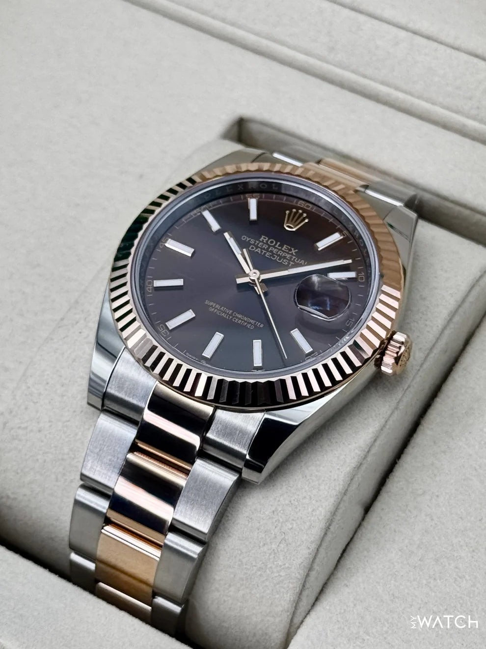 Rolex Datejust 41mm Two-Tone Oyster Chocolate Dial