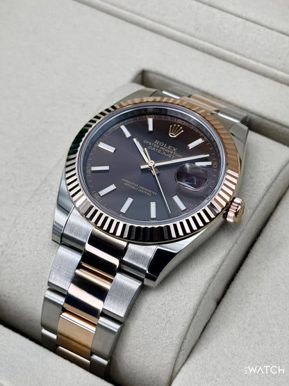 Rolex Datejust 41mm Two-Tone Oyster Chocolate Dial