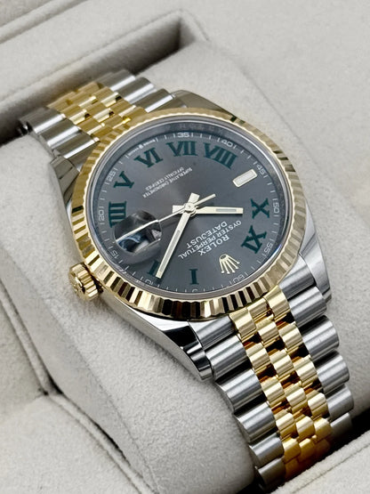 Rolex Datejust wimbledon Two-Tone Yellow Gold