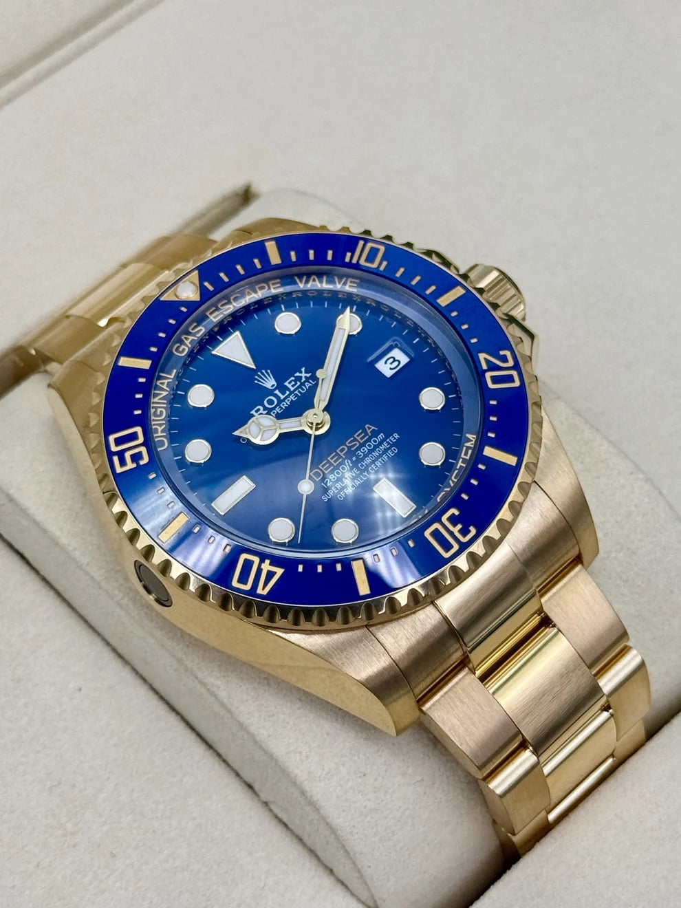 Rolex Deepsea Yellow Gold Blue Dial