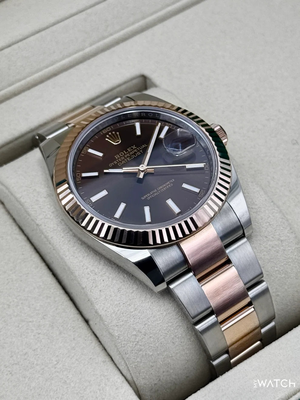 Rolex Datejust 41mm Two-Tone Oyster Chocolate Dial