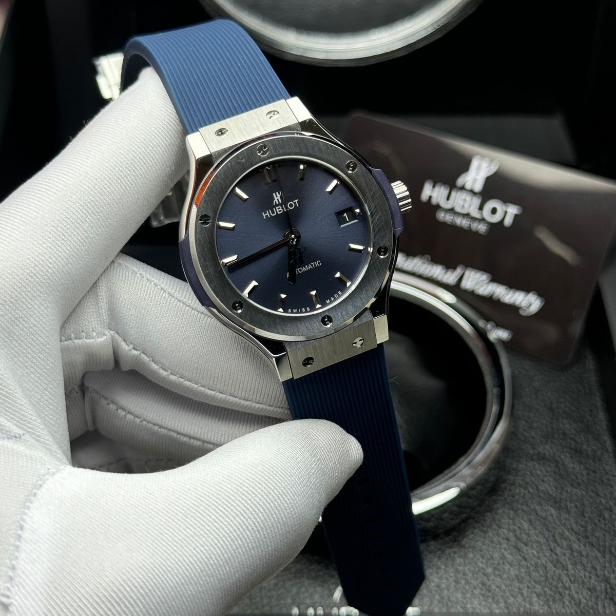 Hublot pour femme vert/bleu