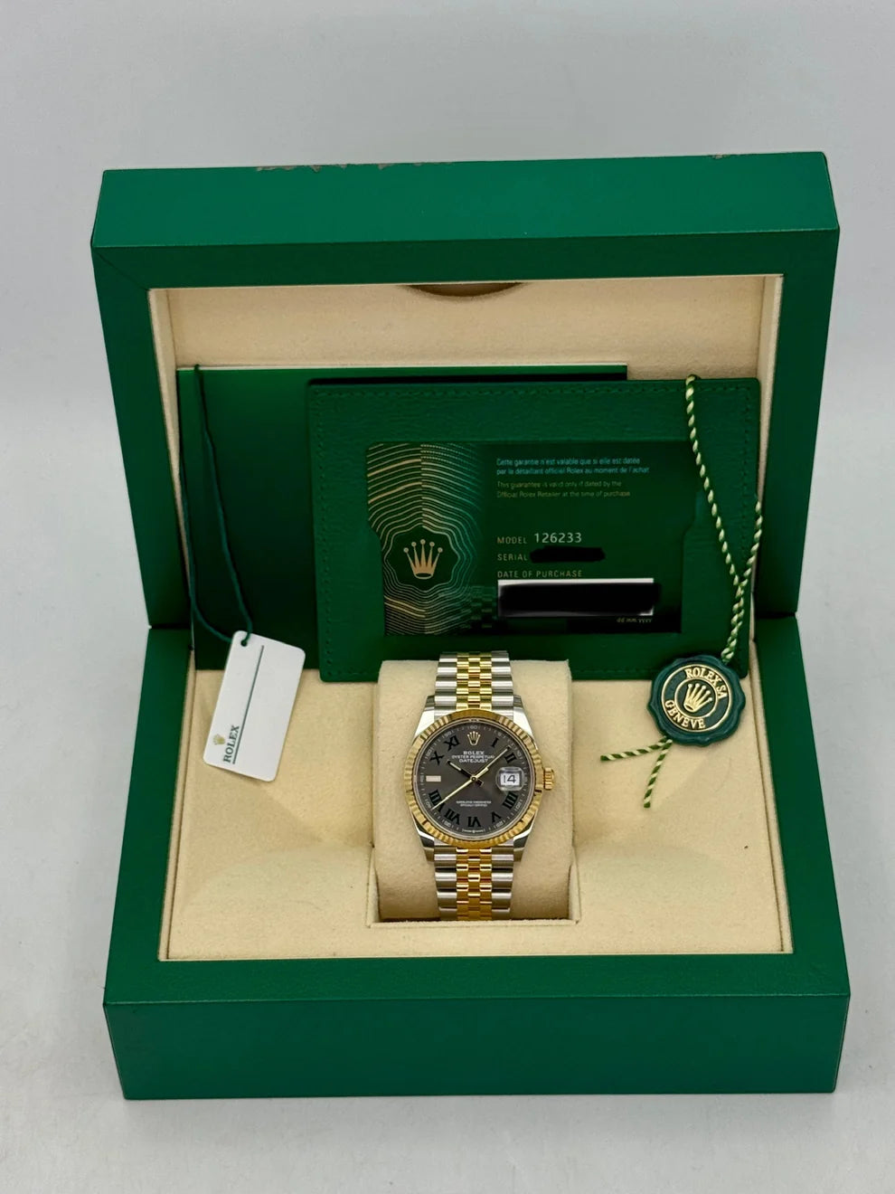 Rolex Datejust wimbledon Two-Tone Yellow Gold