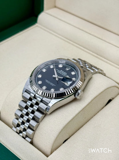 Rolex Datejust 36mm Jubilee Black Diamond Dial