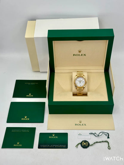 Rolex Day-Date 40mm Presidential White Dial