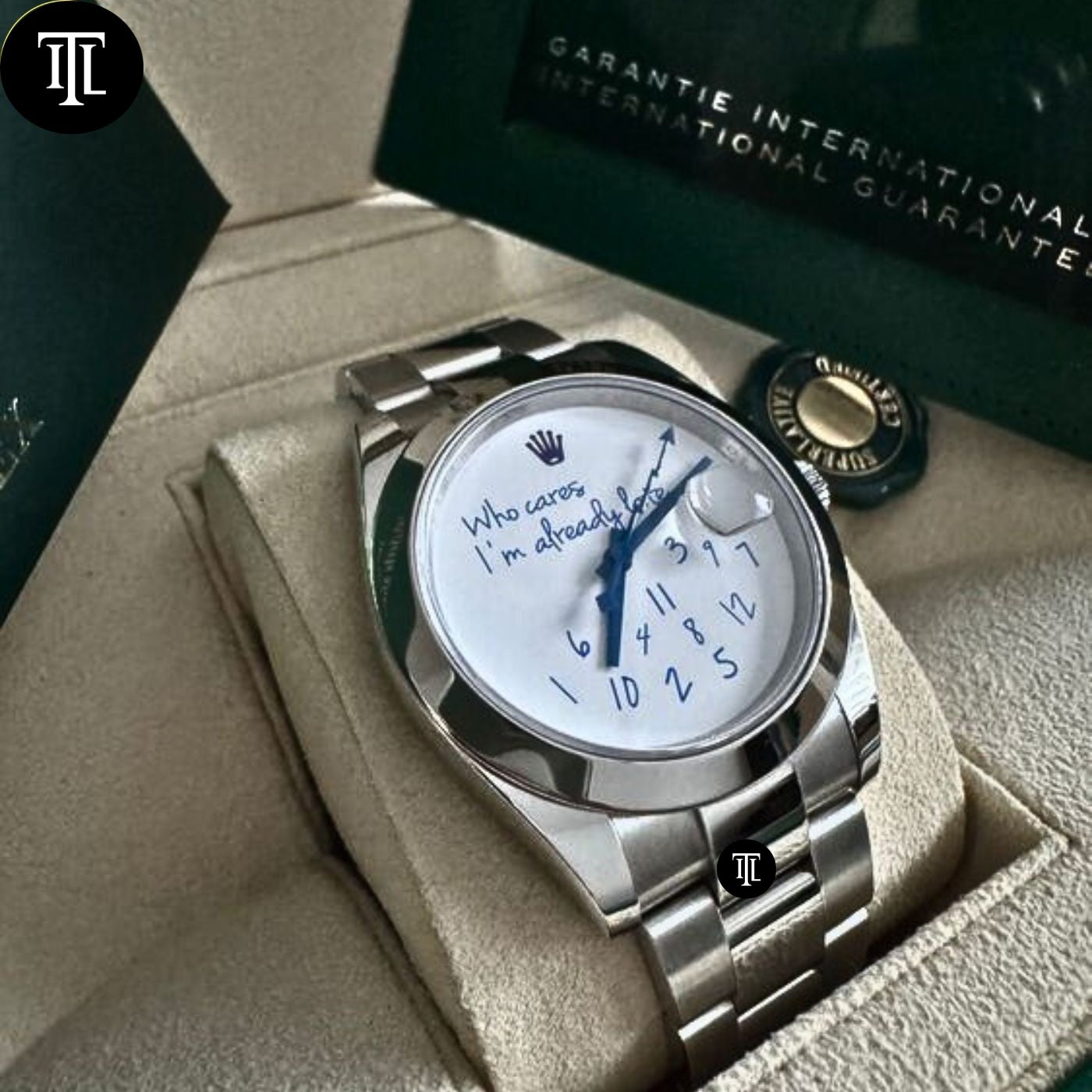 Rolex Datejust 41 , Who cares I‘m already late Dial