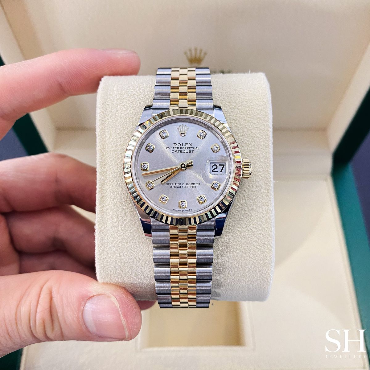 Datejust 31mm 2 Tones Fond Beige Pour Femme