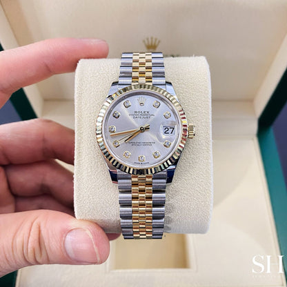 Datejust 31mm 2 Tones Fond Beige Pour Femme