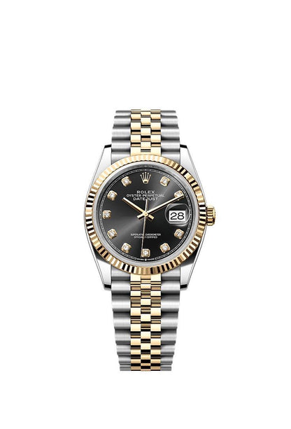 Datejust 36mm 2 Tones gold Fond Noir pour femme