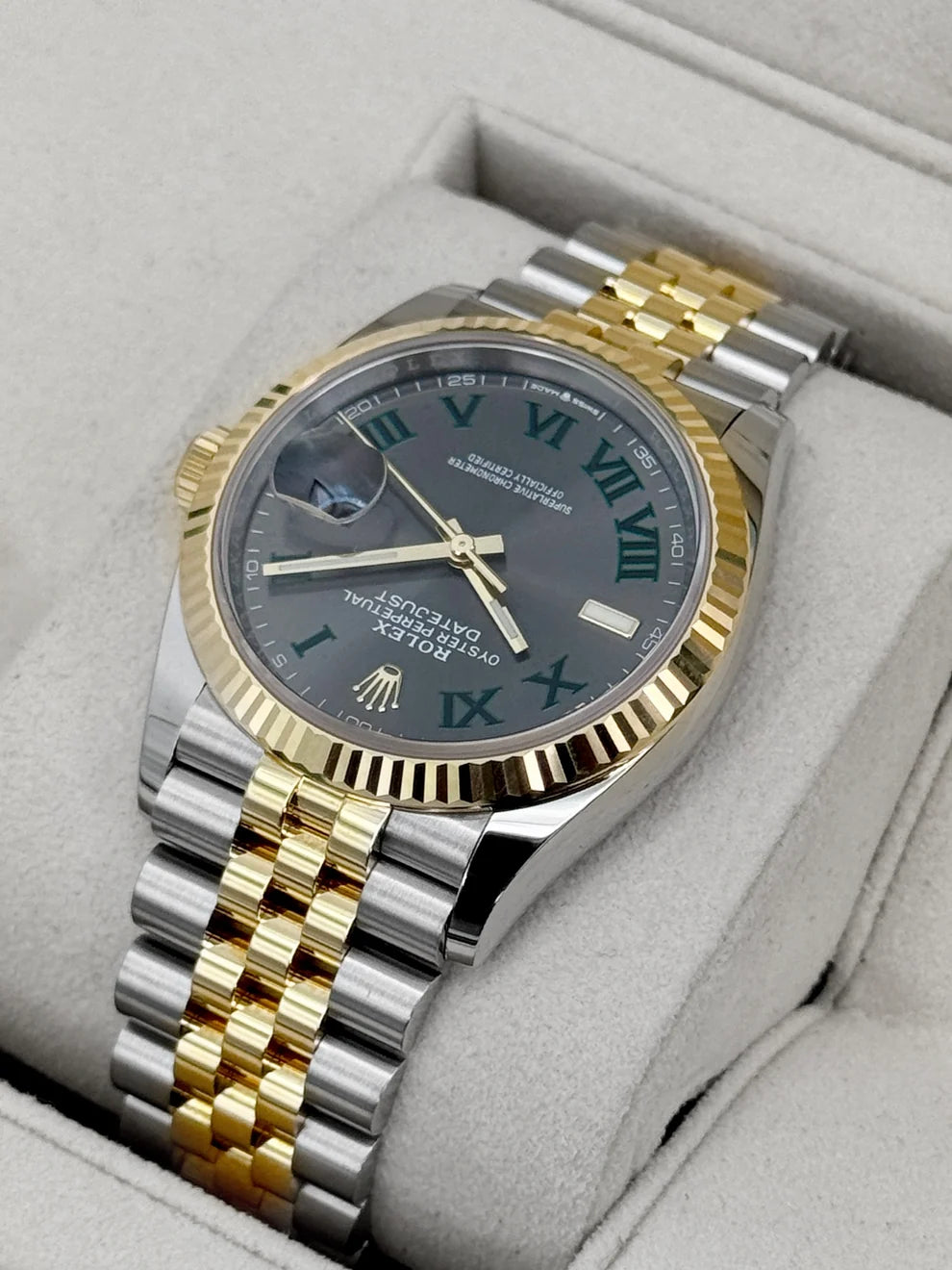 Rolex Datejust wimbledon Two-Tone Yellow Gold