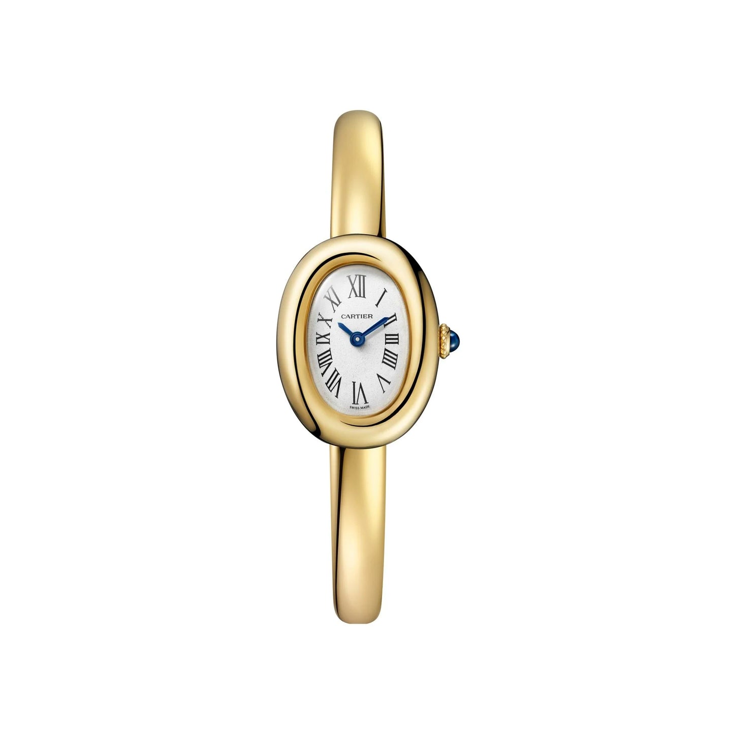 Cartier baignoire or jaune 25mm taille 17