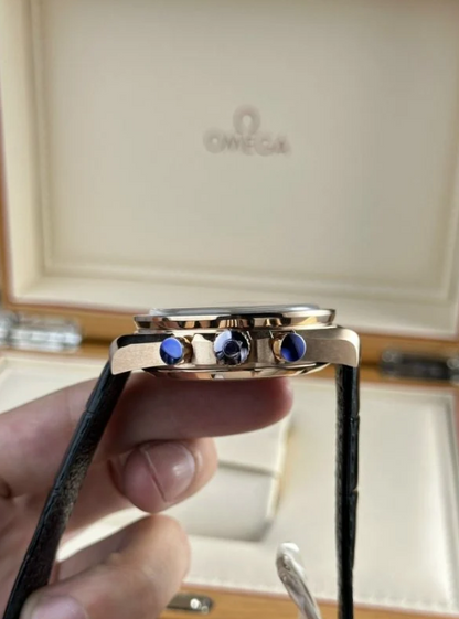 Omega Speedmaster Moonshine Cuir Noir