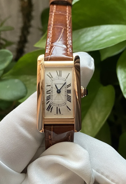 Cartier Tank Americain rose gold