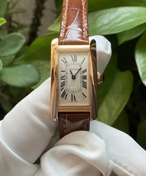 Cartier Tank Americain rose gold