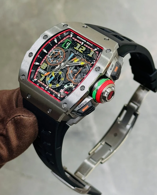 Richard Mille 65-01 Noir Boitier Silver