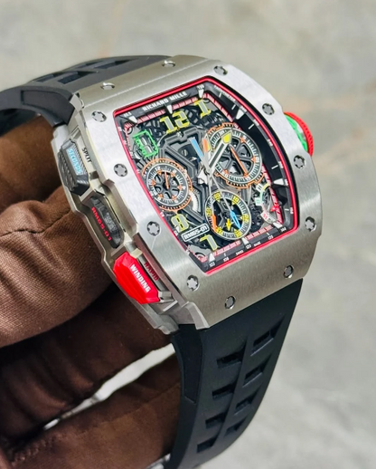 Richard Mille 65-01 Noir Boitier Silver