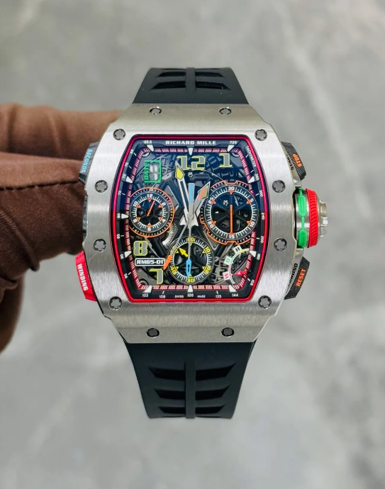 Richard Mille 65-01 Noir Boitier Silver