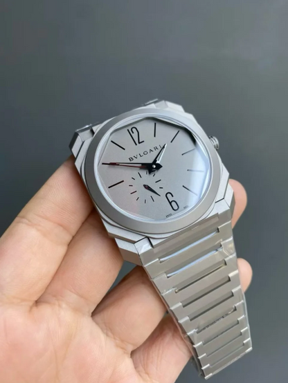 BVLGARI Octo Finissimo Silver/gris