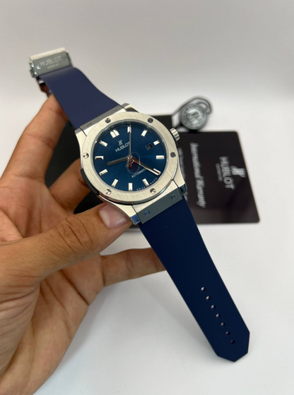 Hublot pour Homme Bleu caoutchouc