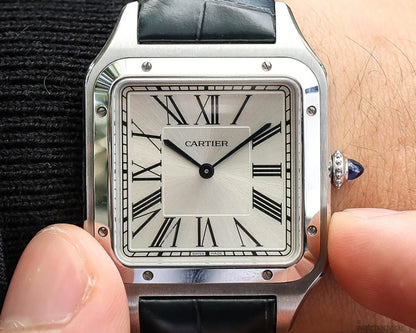 Cartier Santos dumont silver Petit modele