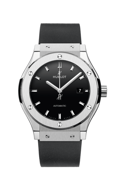 Hublot pour Homme Noir caoutchouc