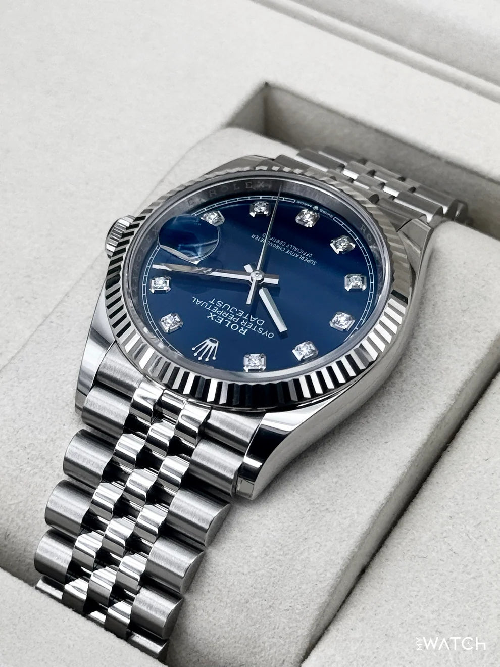 Rolex Datejust 36mm Jubilee Blue Diamond Dial