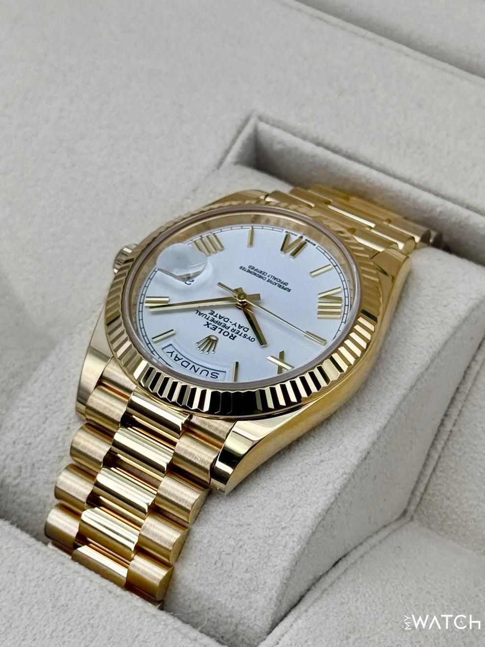Rolex Day-Date 40mm Presidential White Dial
