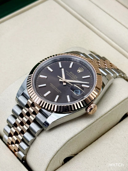Datejust 2 Tones chocolats 41mm