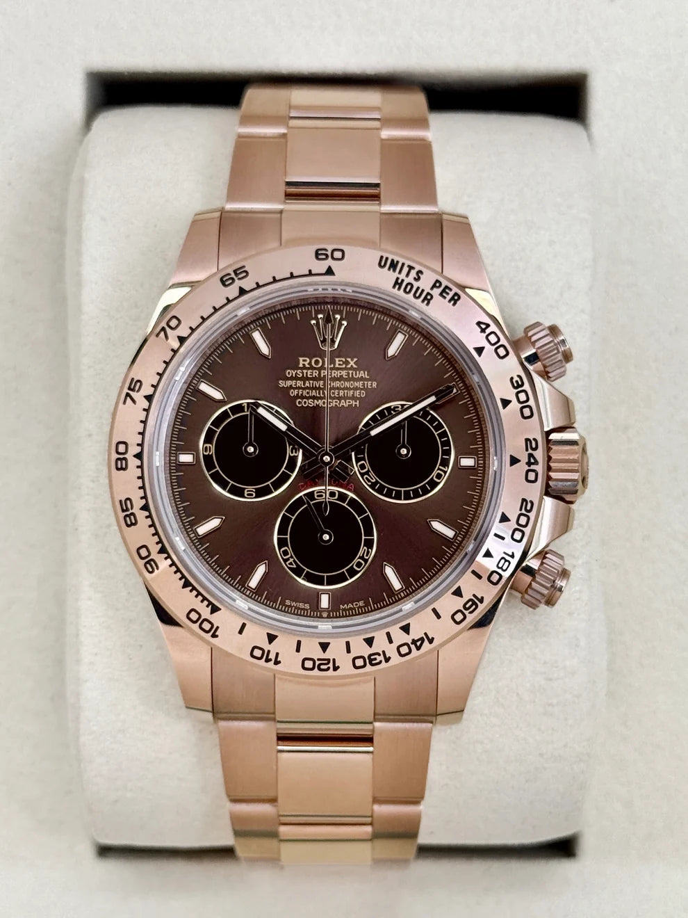 ROLEX DAYTONA Everose Gold Cosmograph Chocolate Acier