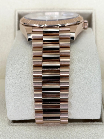 Rolex Day-Date 40mm Presidential White Dial Rose Gold