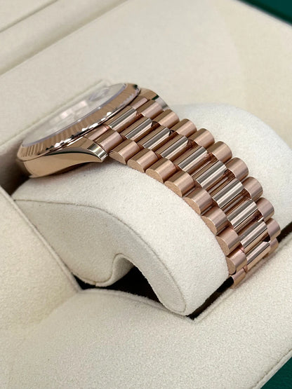 Rolex Day-Date 40mm Presidential White Dial Rose Gold