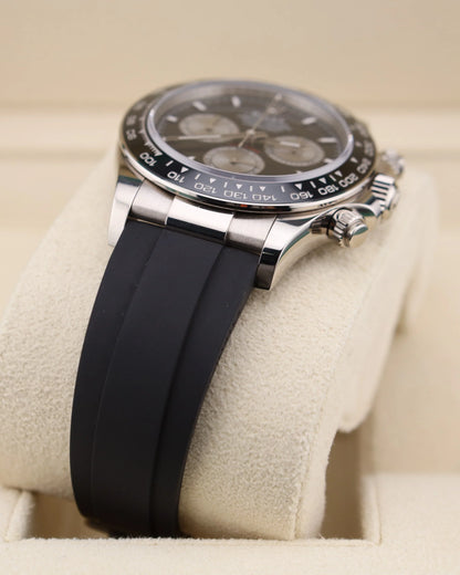Rolex Daytona White Black Dial on Oysterflex 126519LN