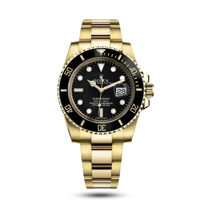 Montre Rolex Submariner Date Gold cadran Noir