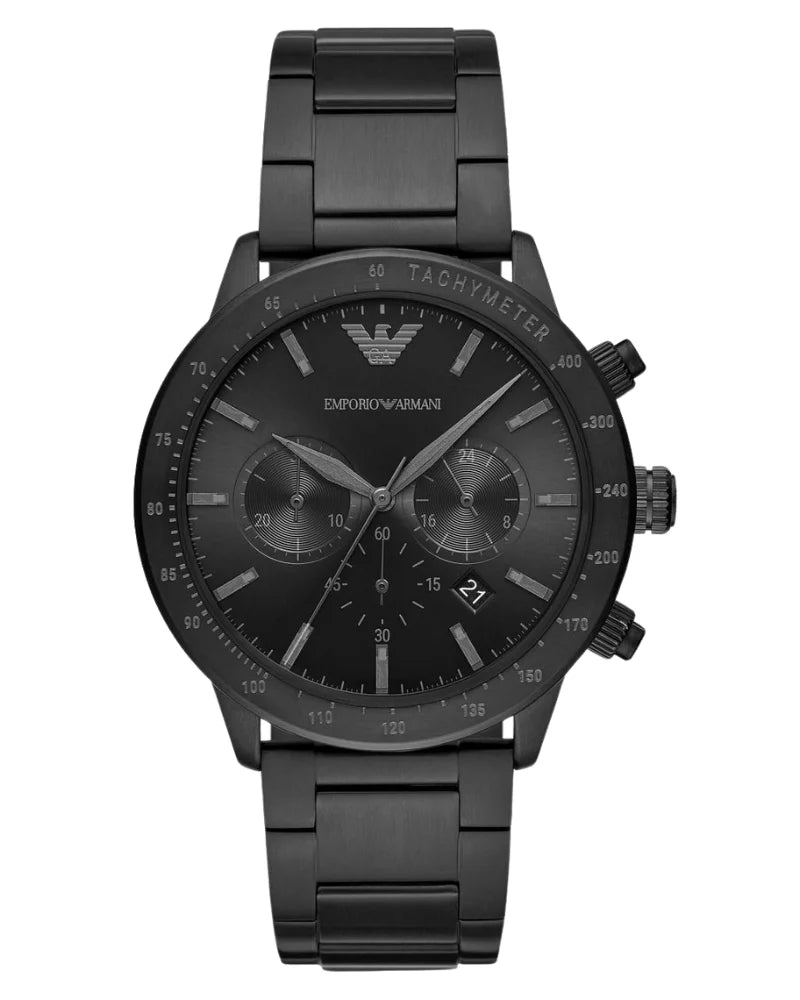 Emporio Armani Chronographe pour homme noir