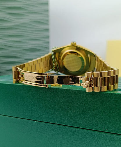 Rolex Day Date Yellow Gold Black Dial