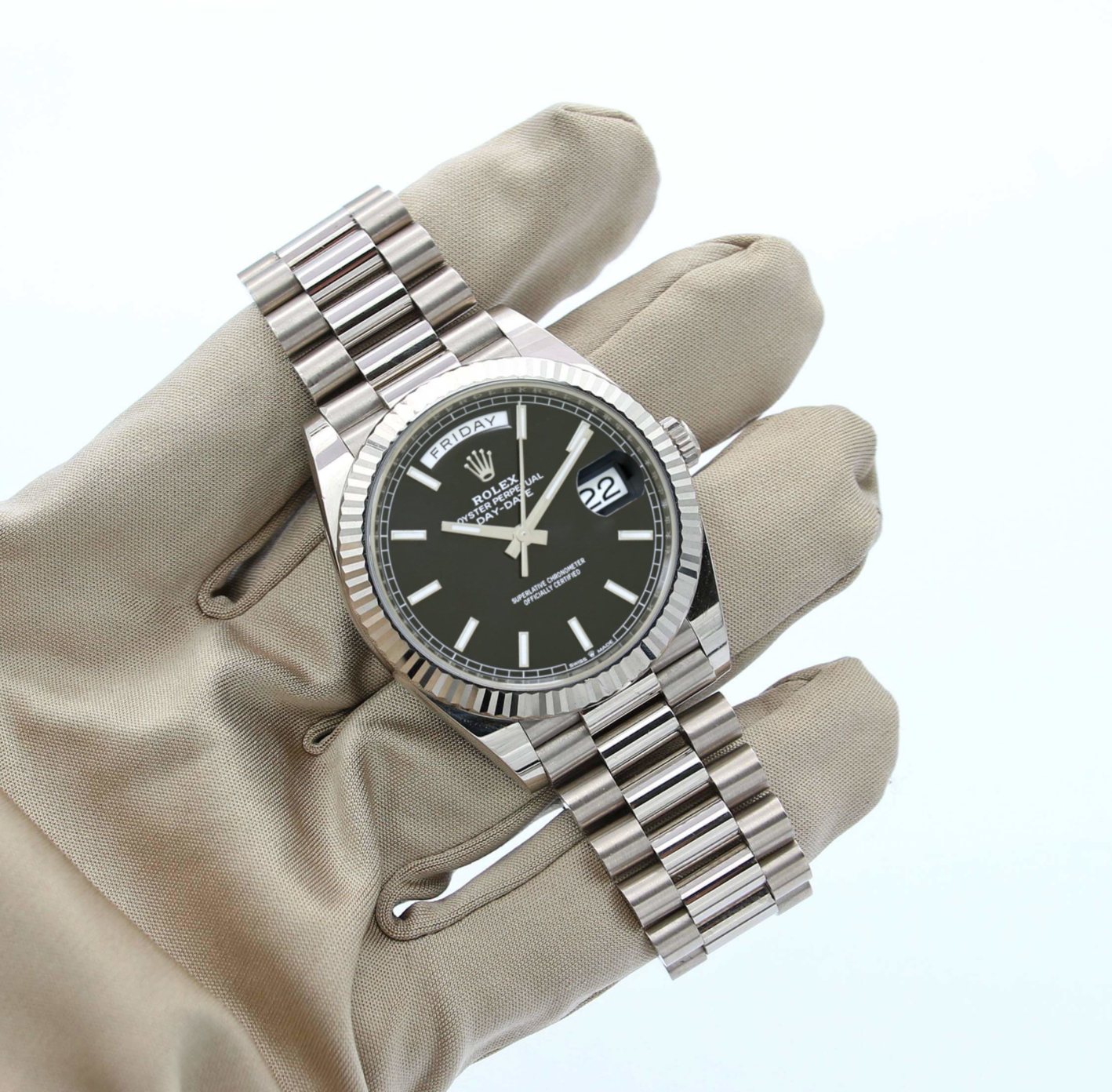 Rolex Day-Date 40mm  Black Dial