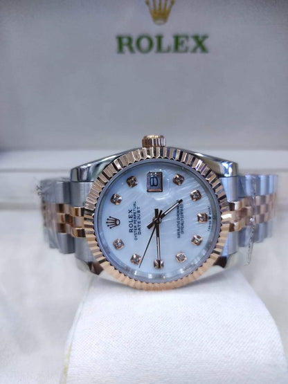 Datejust 31mm 2 Tones Fond Blanc Pour Femme