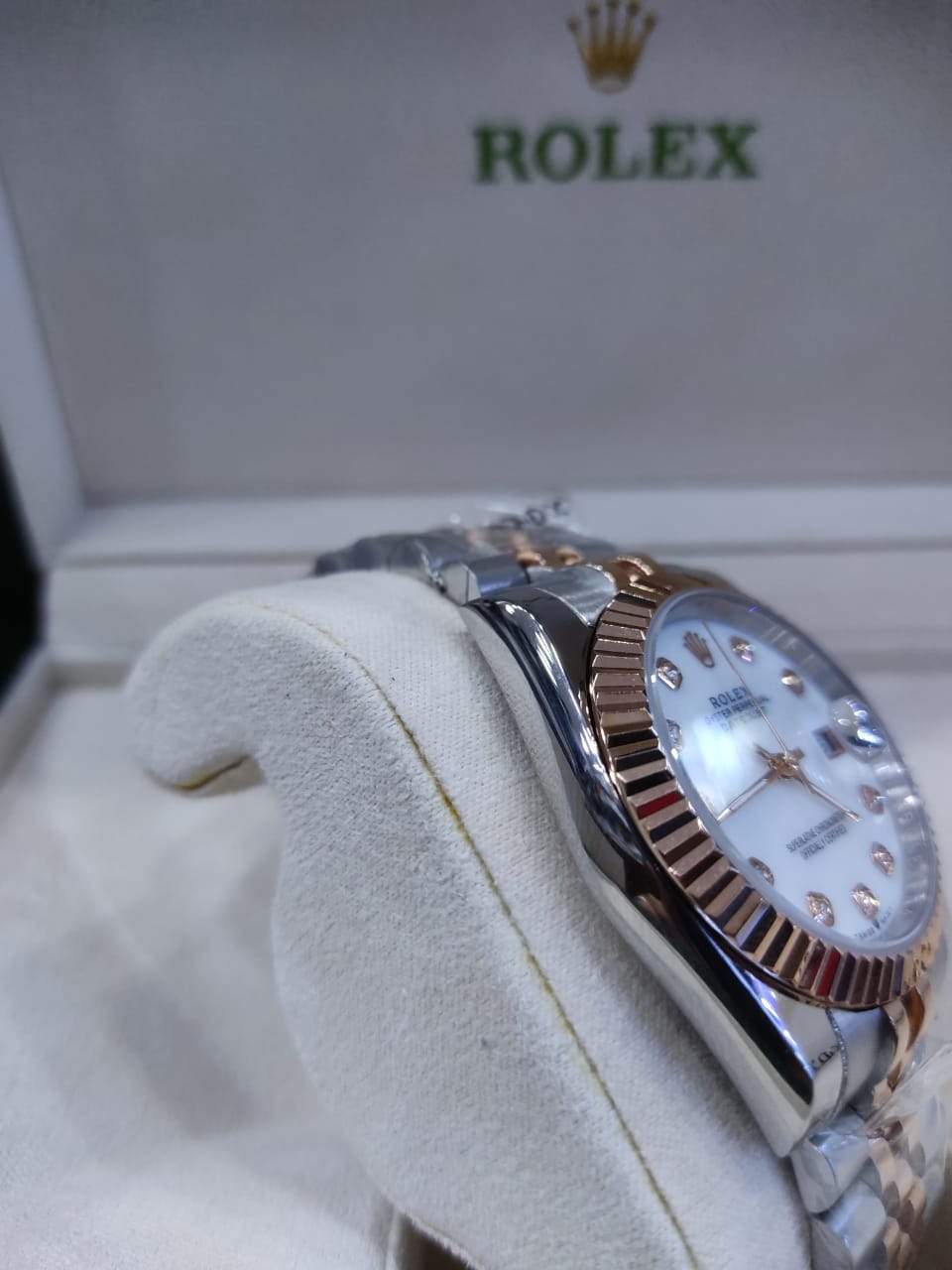 Datejust 31mm 2 Tones Fond Blanc Pour Femme