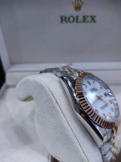 Datejust 31mm 2 Tones Fond Blanc Pour Femme