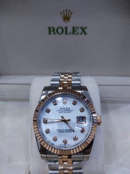 Datejust 31mm 2 Tones Fond Blanc Pour Femme