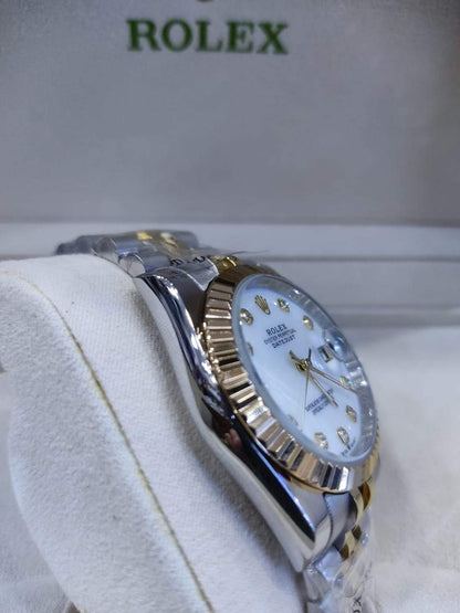 Datejust 31mm 2 Tones gold Fond Blanc normal