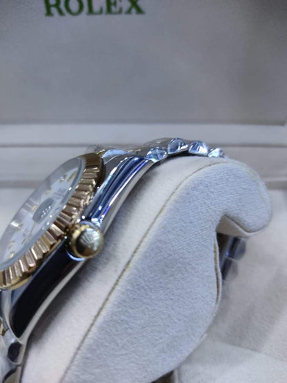Datejust 31mm 2 Tones gold Fond Blanc normal
