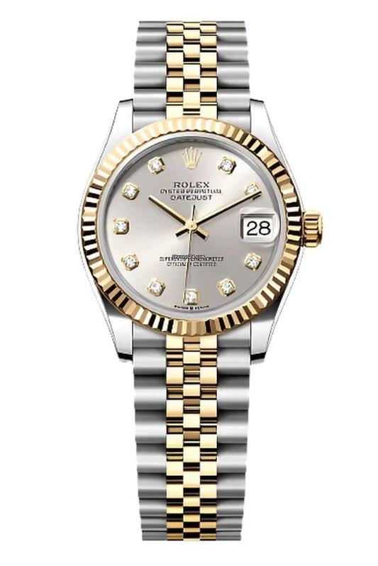 Datejust 36mm 2 Tones Fond Beige Pour Femme